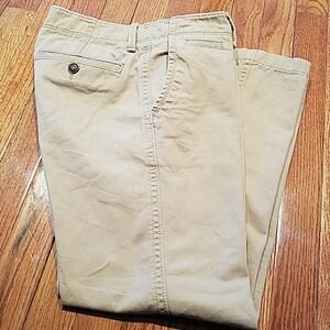 Men's tan relaxed straight jeans from AE Oitfitter
